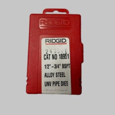 Ridgid 1/2" to 3/4" Pipe Threading Dies 18951